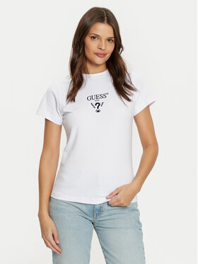 Guess Guess Тишърт V4YI21 KCDH1 Бял Slim Fit