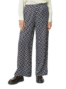 Marc O'Polo Marc O'Polo Hlače iz tkanine 308 1167 10195 Mornarsko modra Relaxed Fit