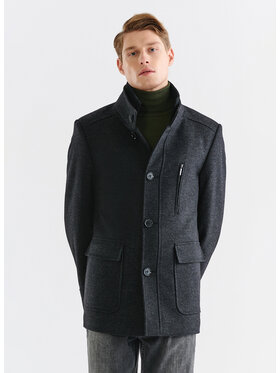 Pako Lorente Pako Lorente Płaszcz P23WP-7X-008 Szary Classic Fit