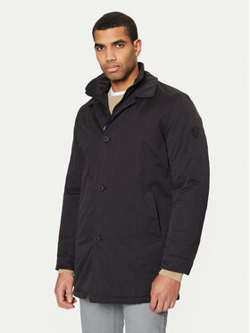 INDICODE INDICODE Parka Ricco 15-889 Czarny Regular Fit