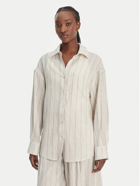 Eleh Eleh Košeľa SS260271 Écru Relaxed Fit