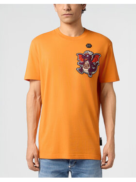 PHILIPP PLEIN PHILIPP PLEIN T-Shirt 31374 Oranžová Regular Fit
