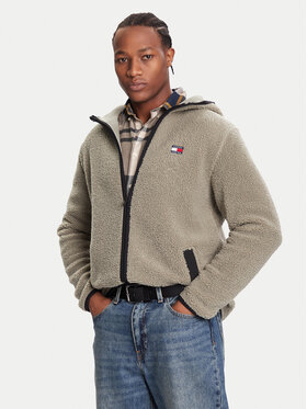 Tommy Jeans Tommy Jeans Džemperis ar kapuci DM0DM19224 Zaļš Regular Fit