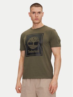 Timberland Timberland T-Shirt TB0A5WQQ Zielony Regular Fit