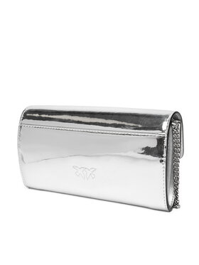 PINKO Ročna Torba Love One Wallet C AI 24-25 PLTT 100062 A1JD Srebrna