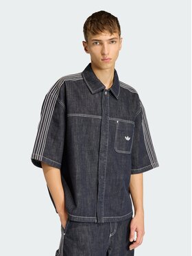 adidas adidas Koszula jeansowa 161877 Błękitny Loose Fit