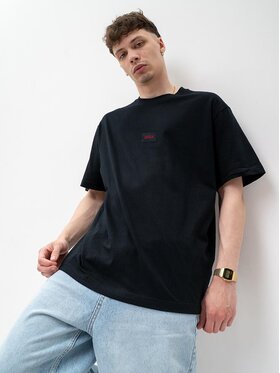Jigga Wear Jigga Wear T-Shirt Szeroka luźna na miasto uliczna 131210 Czarny Oversize