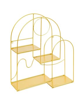 MIAhome MIAhome Półka metalowa złota Giulia 50x50 cm Złoty
