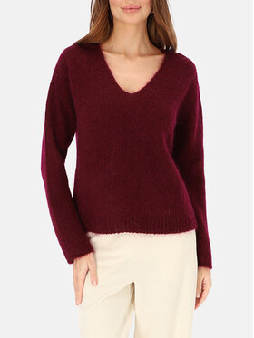 L’AF L’AF Sweter Nelli Bordowy Regular Fit