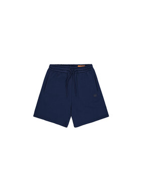 Alpha Industries Alpha Industries Szorty Alpha Essentials Rubber Logo Short Granatowy Relaxed Fit
