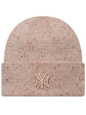 New Era New Era Berretto Wmns Glitter Beanie New York Yankees Hat Beige