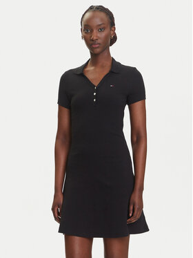 Tommy Jeans Tommy Jeans Ежедневна рокля DW0DW21172 Черен Regular Fit