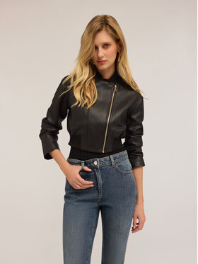 Motivi Motivi Giacca in similpelle R328Q001051N033 Nero Cropp Fit