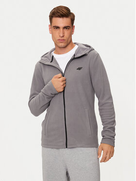 4F 4F Felpa di pile 4FWMM00TFLEM290 Grigio Regular Fit