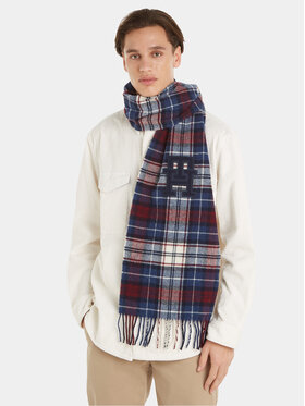 Tommy Hilfiger Šal Th Monogram Tartan Scarf AM0AM11984 Modra