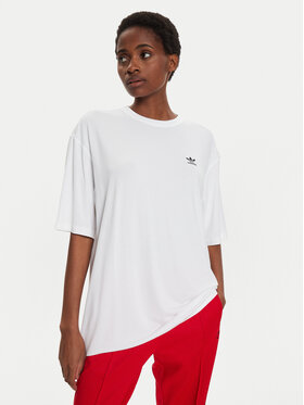 adidas adidas T-Shirt adicolor Trefoil IR8064 Biały Loose Fit