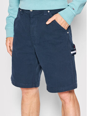 Tommy Jeans Tommy Jeans Pantaloncini di tessuto Tjm Garment Dyed Skater DM0DM13226 Blu scuro Loose Fit