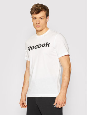 Reebok Reebok T-Shirt Graphic Series Linear Logo FP9163 Biały Slim Fit