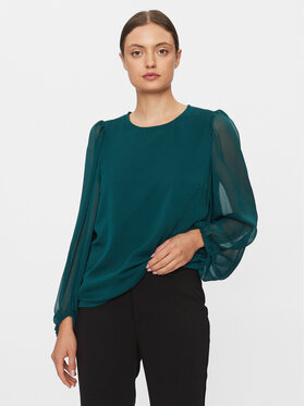 Vila Vila Блуза Falia 14084606 Зелен Regular Fit