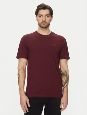 adidas adidas Футболка Trefoil Essentials JC9992 Бордовий Regular Fit