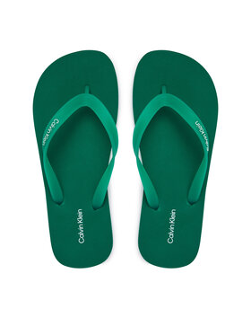 Calvin Klein Calvin Klein Čības uz pirksta Logo Strap HM0HM02105 Zaļš