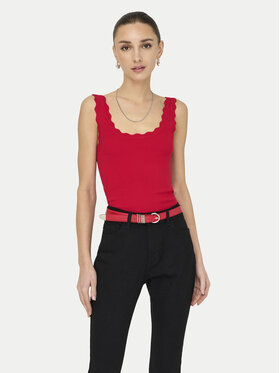 JDY JDY Top Nanna 15290585 Rot Slim Fit