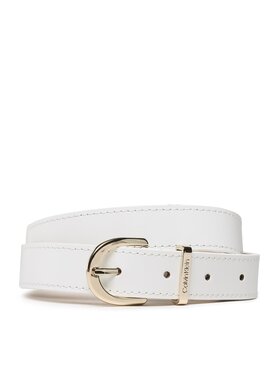 Calvin Klein Calvin Klein Damengürtel Ck Must Metal Loop Rnd Belt 25 Mm K60K610158 Weiß