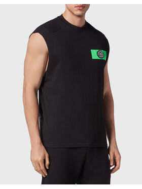 Plein Sport Plein Sport Tank top 21571 Czarny Regular Fit