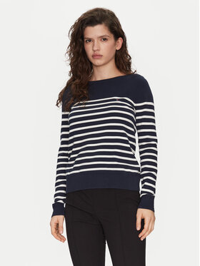 Tommy Hilfiger Tommy Hilfiger Sweter WW0WW40099 Granatowy Regular Fit