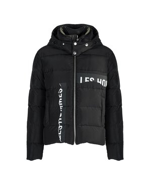 Les Hommes Les Hommes Giacca di transizione LHO501-250P | Oversize Puffy Jacket Piumino Nero Regular Fit