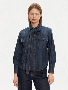 Marella Marella Koszula jeansowa Nizere 2513111124 Granatowy Regular Fit