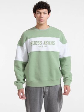 Guess Guess Bluza 168465 Zielony Classic Fit