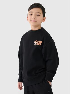 4F 4F Mikina 4FJRSS25TSWSM2040-20S Čierna Regular Fit