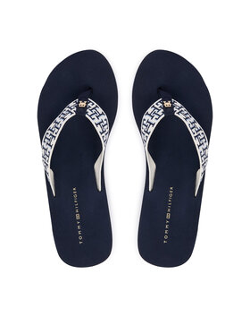 Tommy Hilfiger Tommy Hilfiger Japonke Wedge Summer Sandal Mono FW0FW09698 Mornarsko modra