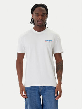 Tommy Jeans Tommy Jeans T-Shirt Poster DM0DM22541 Bílá Regular Fit