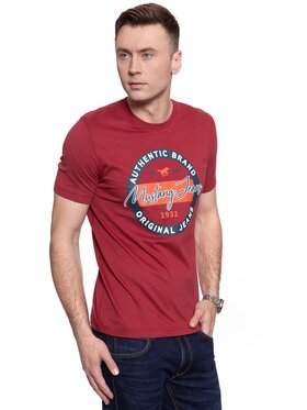 Mustang Mustang T-shirt ALEX C PRINT Rosso Regular Fit