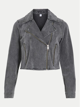 Vila Vila Jeansjacke Kiki 14104772 Grau Regular Fit