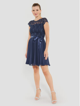 Swing Swing Koktel haljina 77760510 Tamnoplava Regular Fit