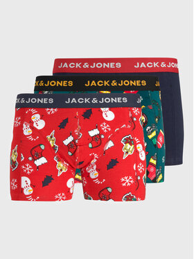 Jack&Jones Jack&Jones Komplet 3 par bokserek Tom Xmas 12221971 Kolorowy