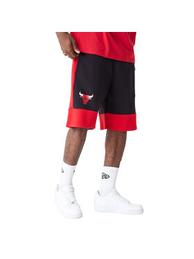New Era New Era Pantaloncini sportivi New Era NBA Colour Block Short Bulls Rosso Relaxed Fit
