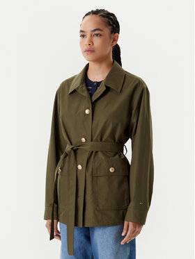 Tommy Hilfiger Tommy Hilfiger Srajčna jakna WW0WW45620 Zelena Regular Fit