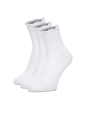 Nine West Nine West Dlhé ponožky CEO_AS_NW_01_Z_AW25 (3-PACK) Biela