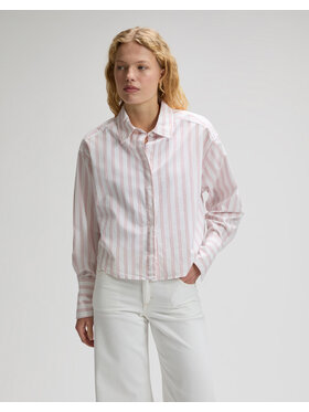 Lee Lee Koszula CUFFED SHIRT Biały Regular Fit