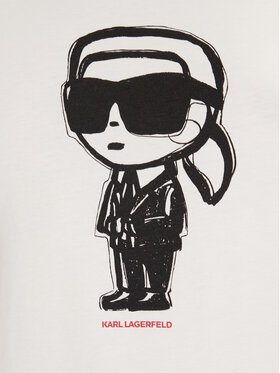 KARL LAGERFELD KARL LAGERFELD Тишърт A1W17126 Екрю Regular Fit
