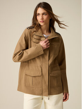 Oltre Oltre Giacca di transizione R704R002485N035 Marrone Baggy Fit