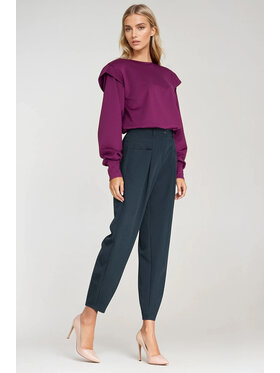 NIFE NIFE Spodnie damskie SD120 Granatowy Baggy Fit