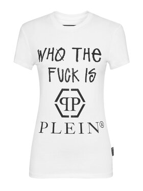 PHILIPP PLEIN PHILIPP PLEIN T-Shirt 19385 Biały Skin Tight Fit