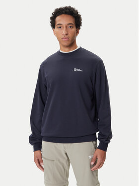 Jack Wolfskin Jack Wolfskin Pulóver Essential A63843 Sötétkék Regular Fit