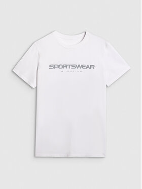 4F 4F T-Shirt MIDSHOP TEXTILE Biały Regular Fit