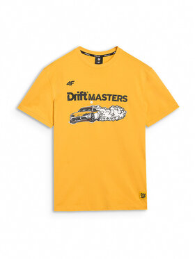 4F 4F T-Shirt TEAMWEAR Żółty Regular Fit